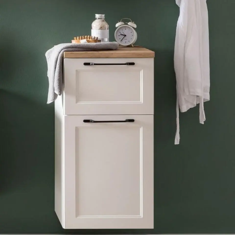 Bijzetkast Meran - 40 x 35 x 79 cm - Wit