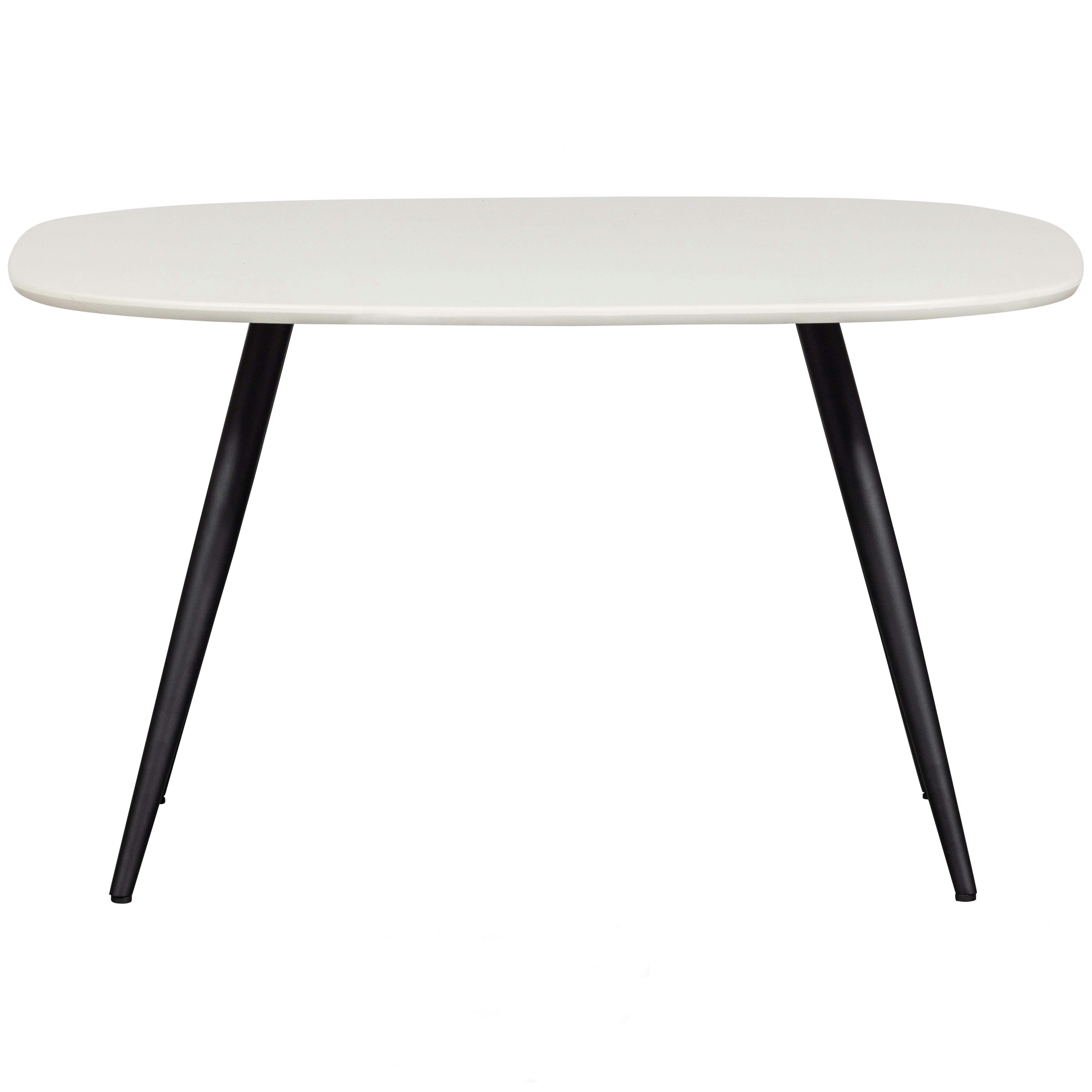 TABLO - Table à manger organique en bois 4 personnes, 130x130 cm