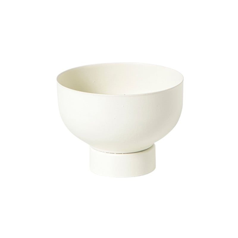 Waxinelichthouder met standaard - wit - &Oslash;8x6 cm