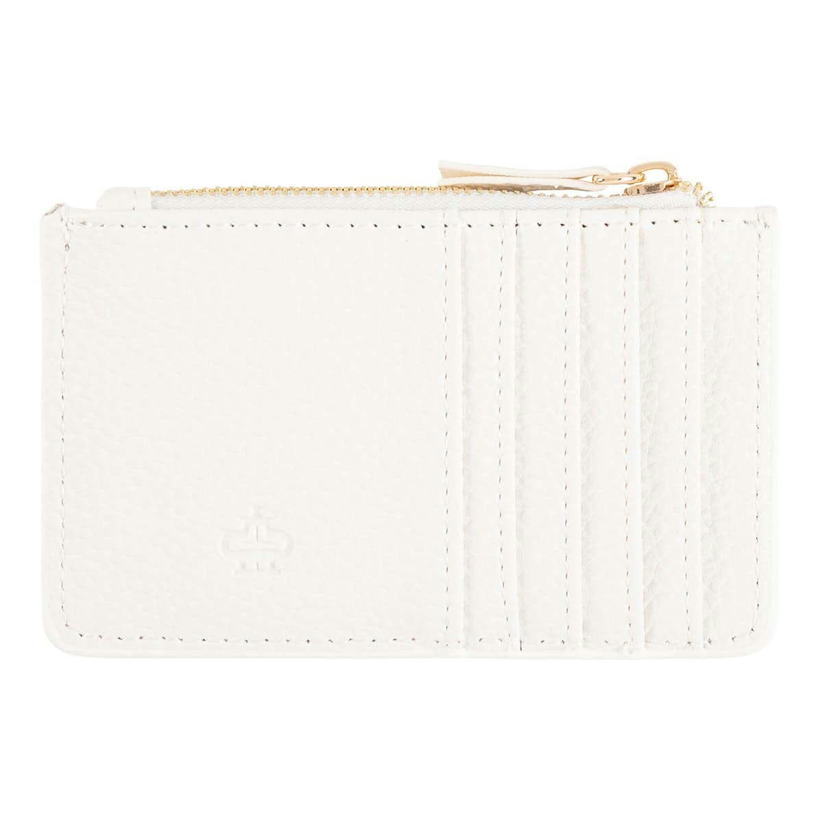 - Porte-cartes Zippé - Blanc
