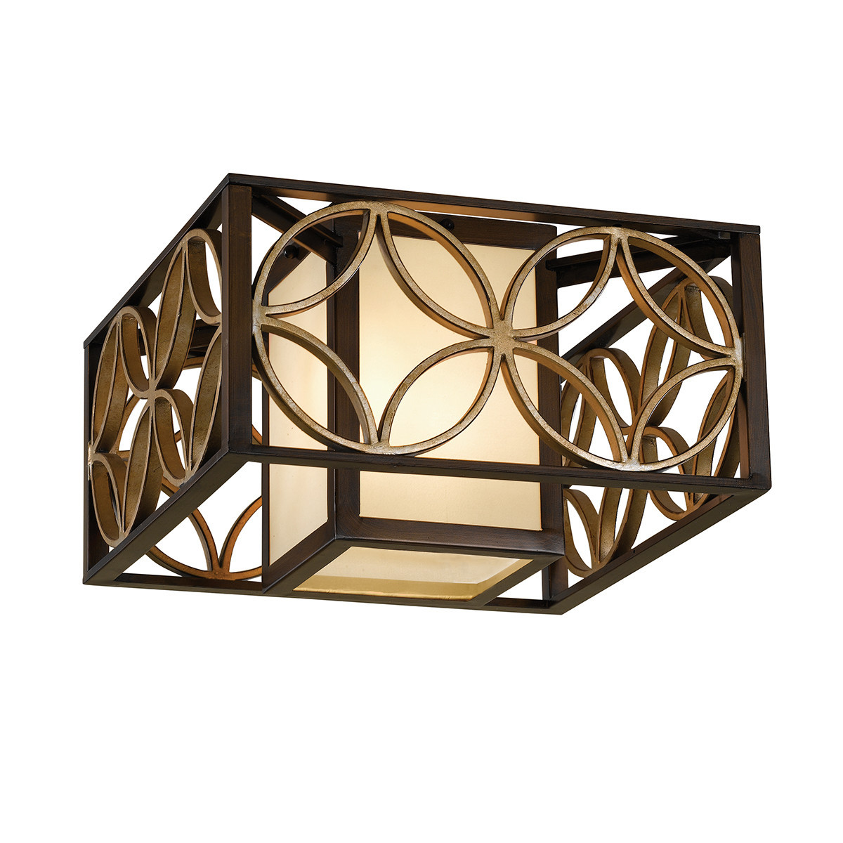Plafonzłoty kwadratowy 36,8cm Remy 2xE27x60W IP20 Feiss