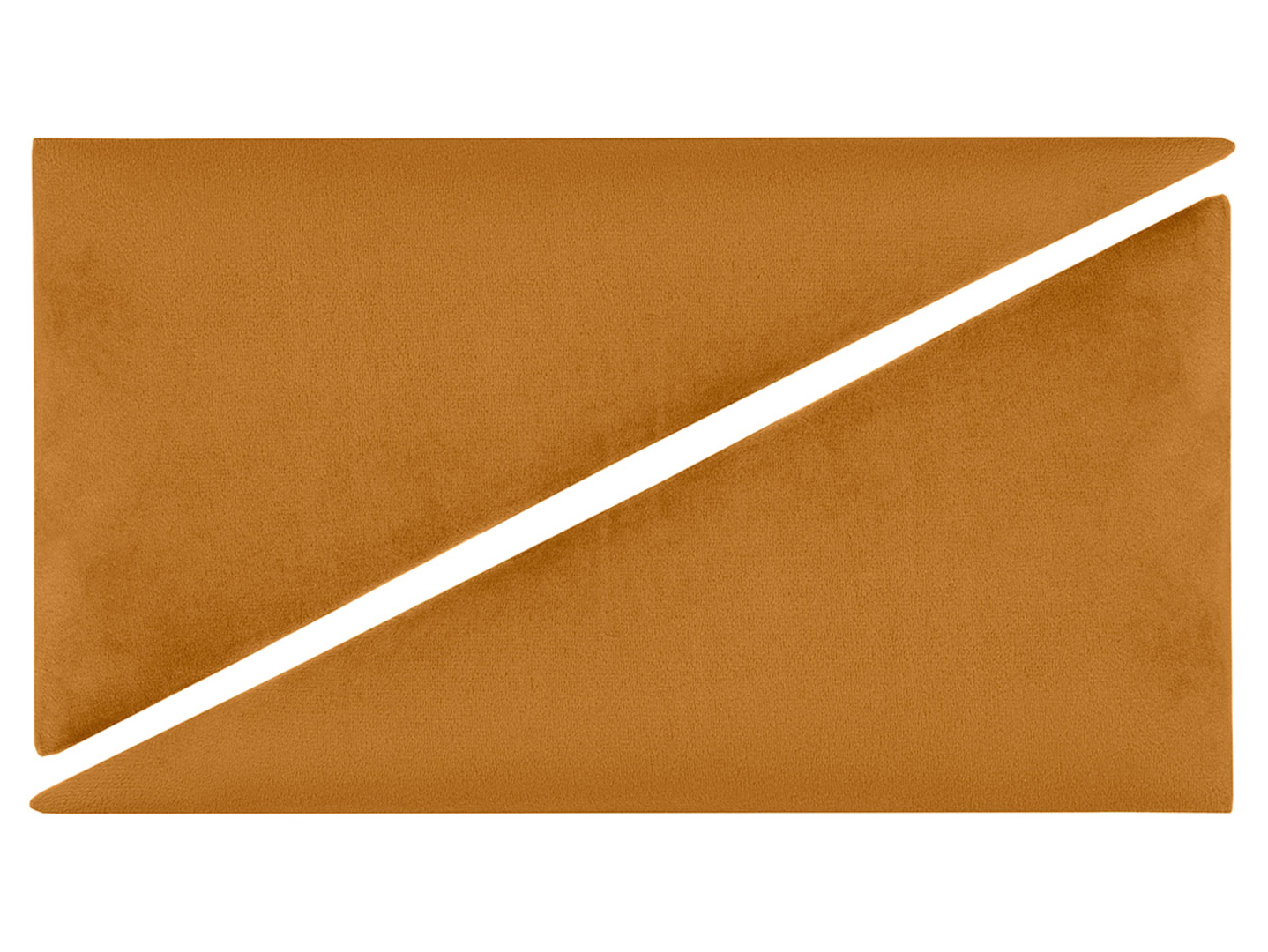 Komplet paneli tapicerowanych trójkątnych P 30x15 cm 2 szt. żółtych