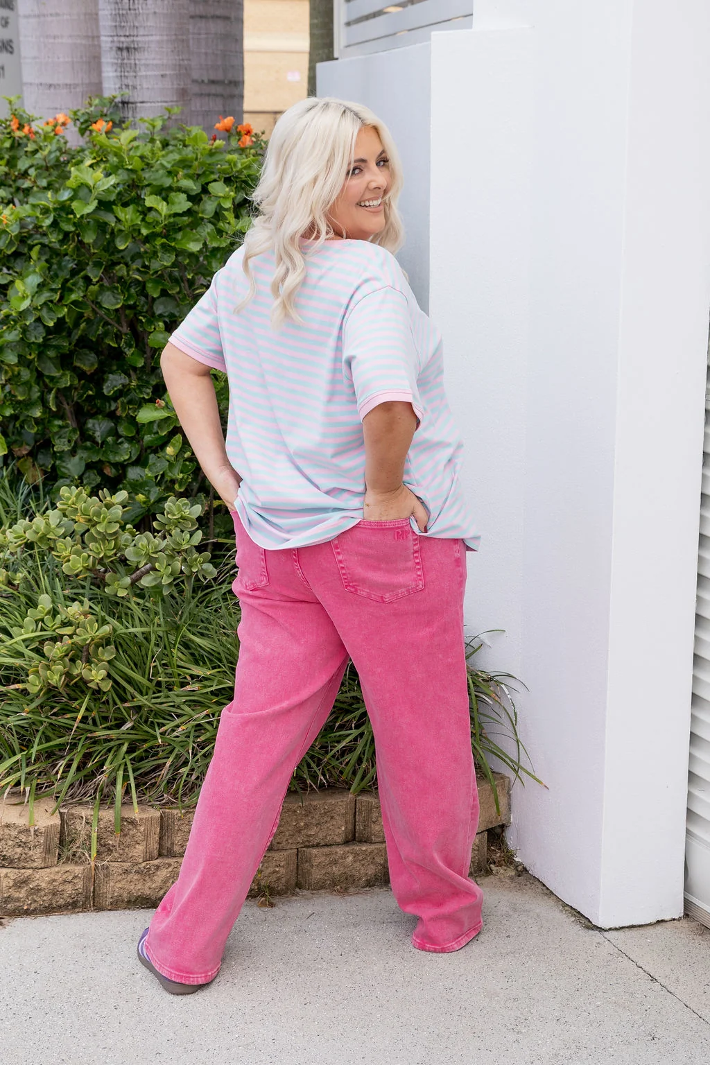 Soho Jeans in Pink Acid Wash