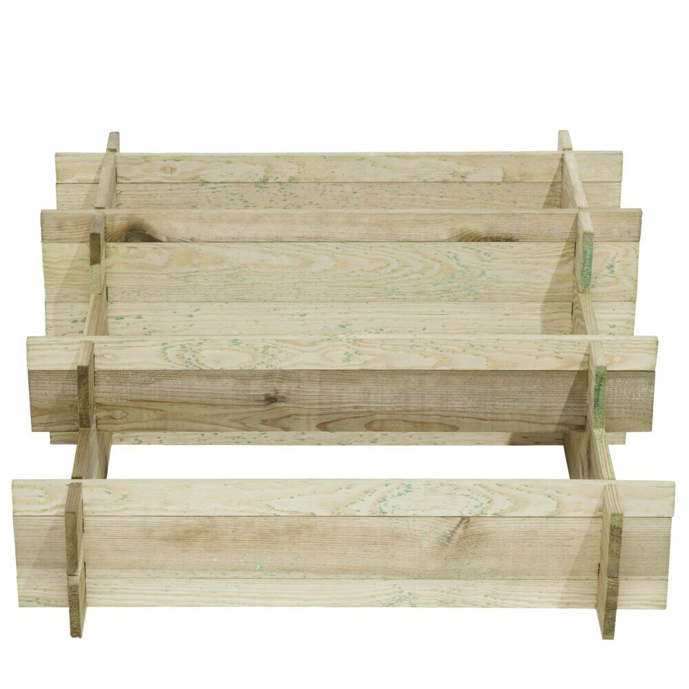 Carré potager et composteur en pin 78x78xH.38cm
