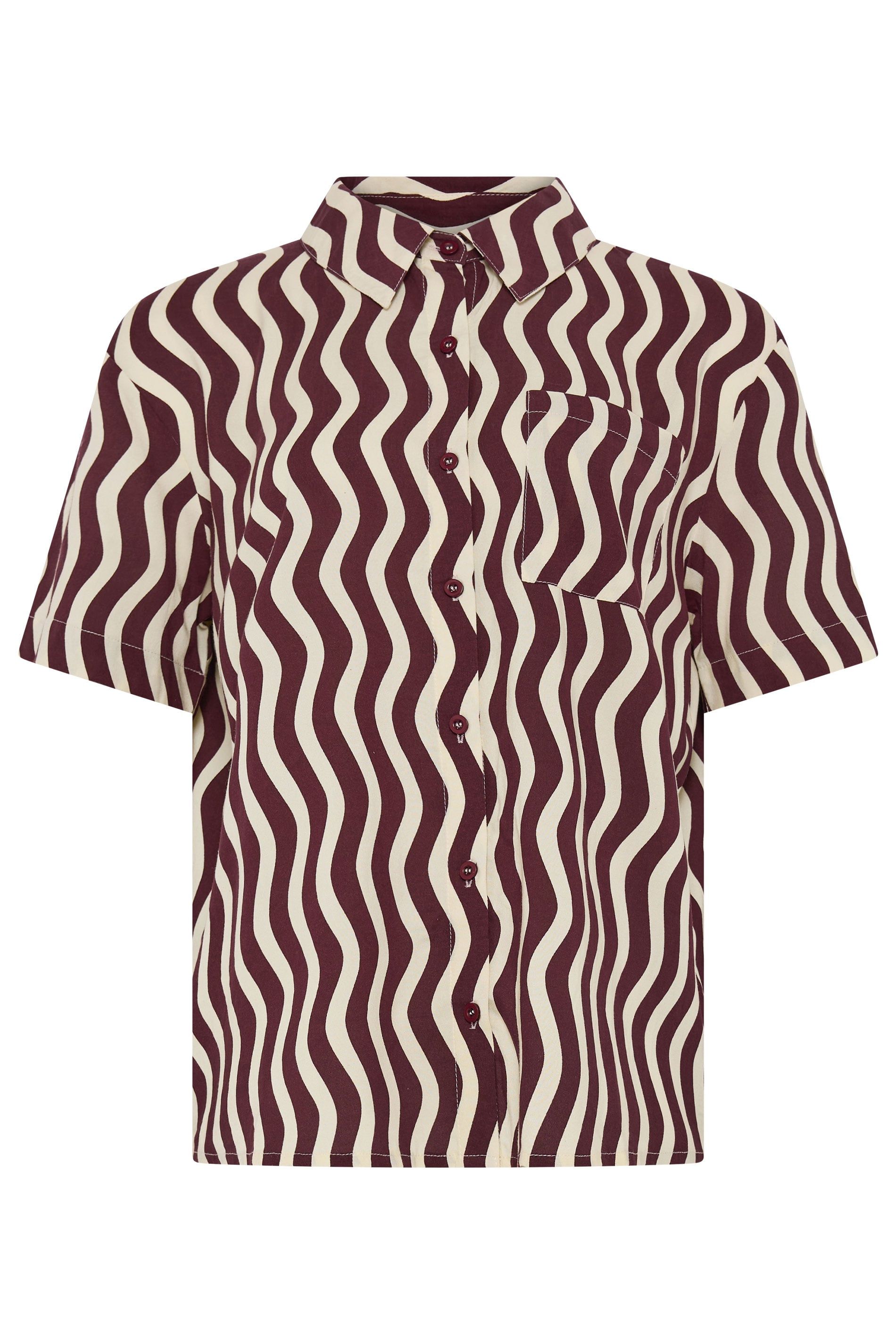 Long Tall Sally Tall Wavy Print Shirt