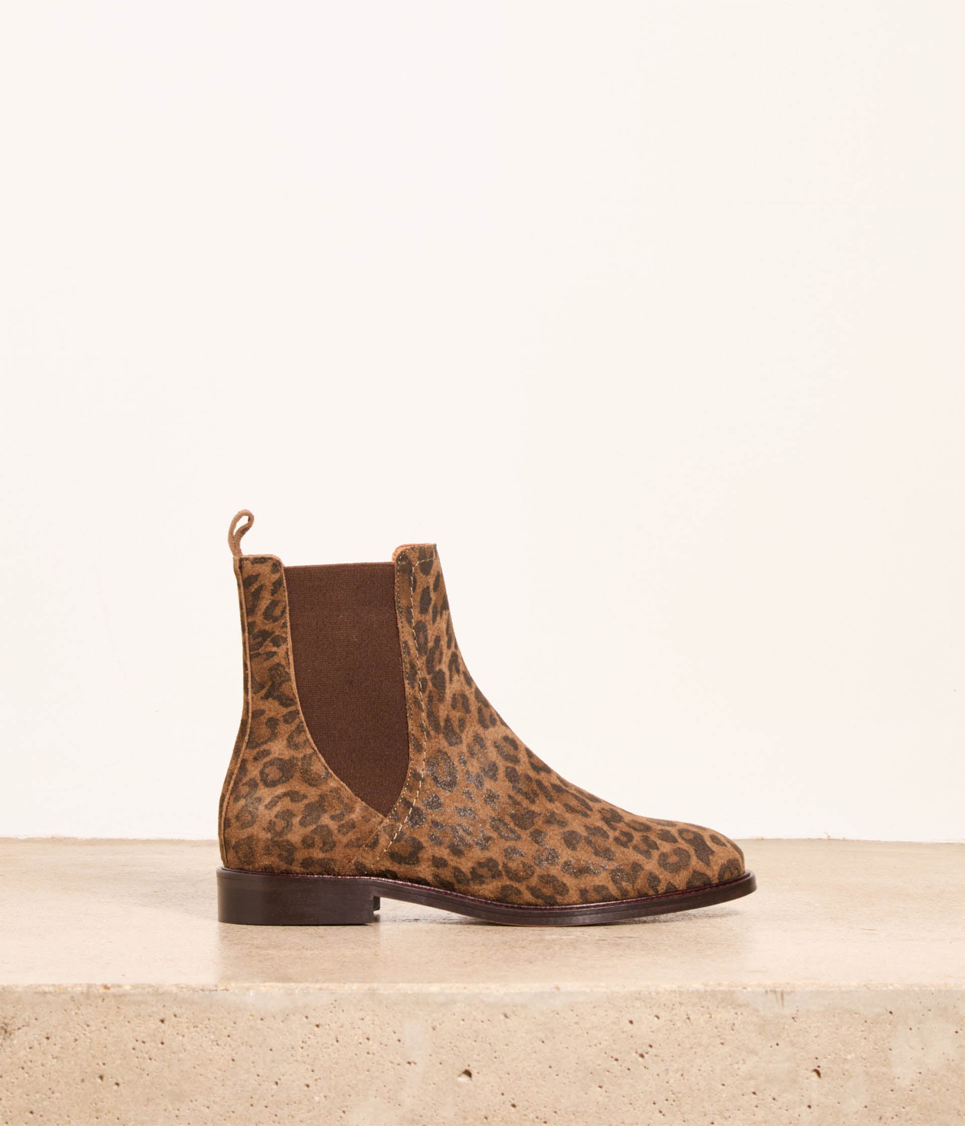 Boots cuir léopard Artem