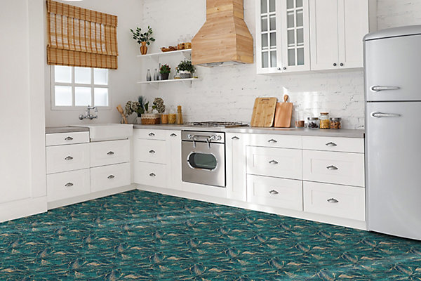 Carreaux vinyle Tulup 30x30 cm Malachite verte 9 pcs