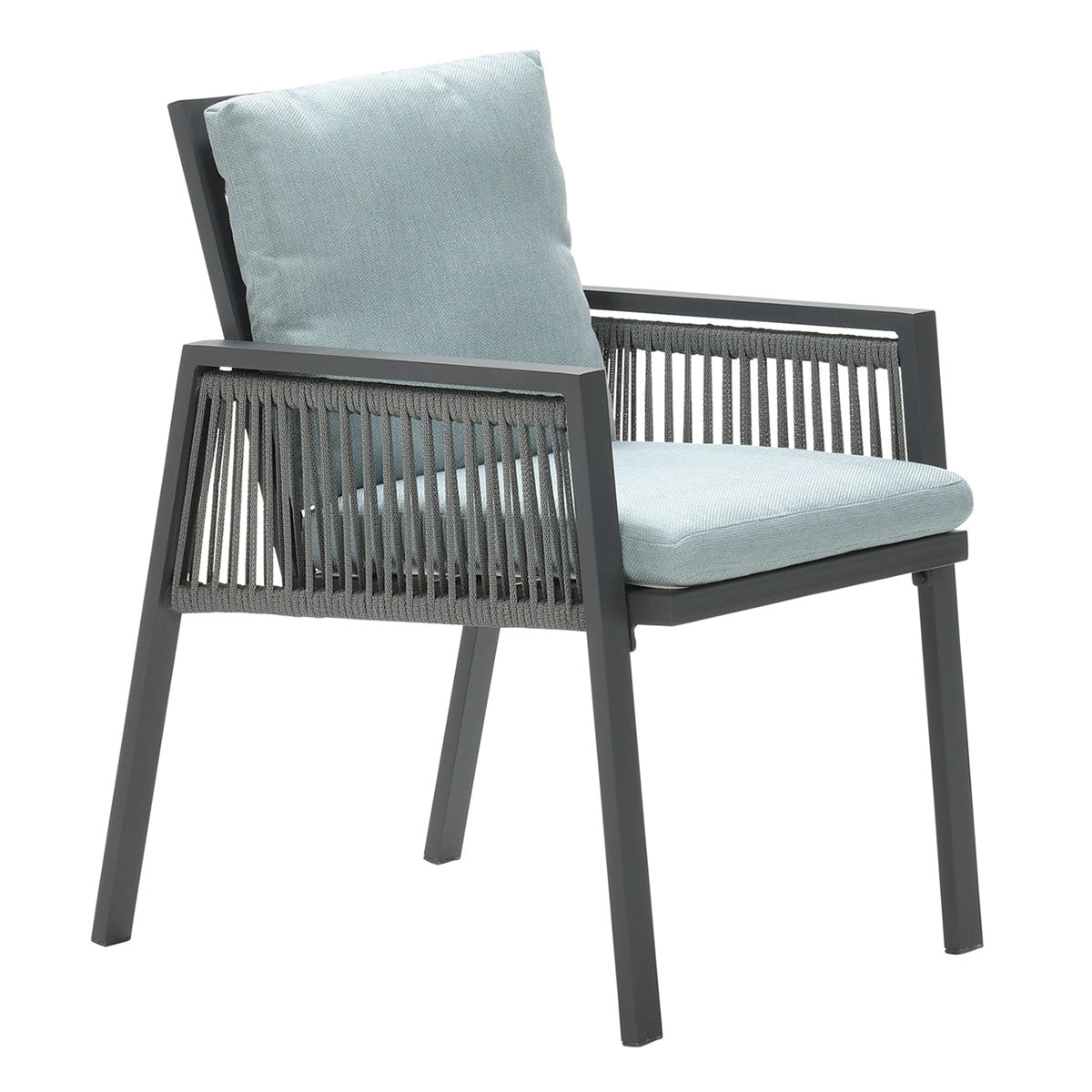 Garden Impressions lounge dining stoel Brendon licht en mint grijs