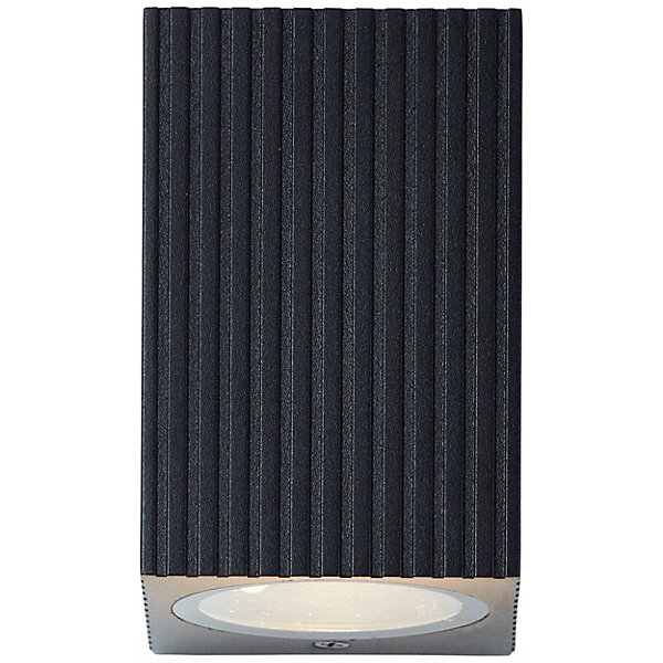 Applique extérieure murale LED GU10 noir 10 W IP44 H.10 cm Brilliant Jelani