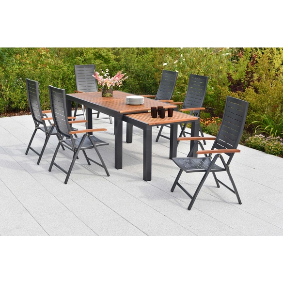 Gartenmöbel-Diningset »Tinos«, 7 tlg., 6 Sitzplätze, Aluminium
