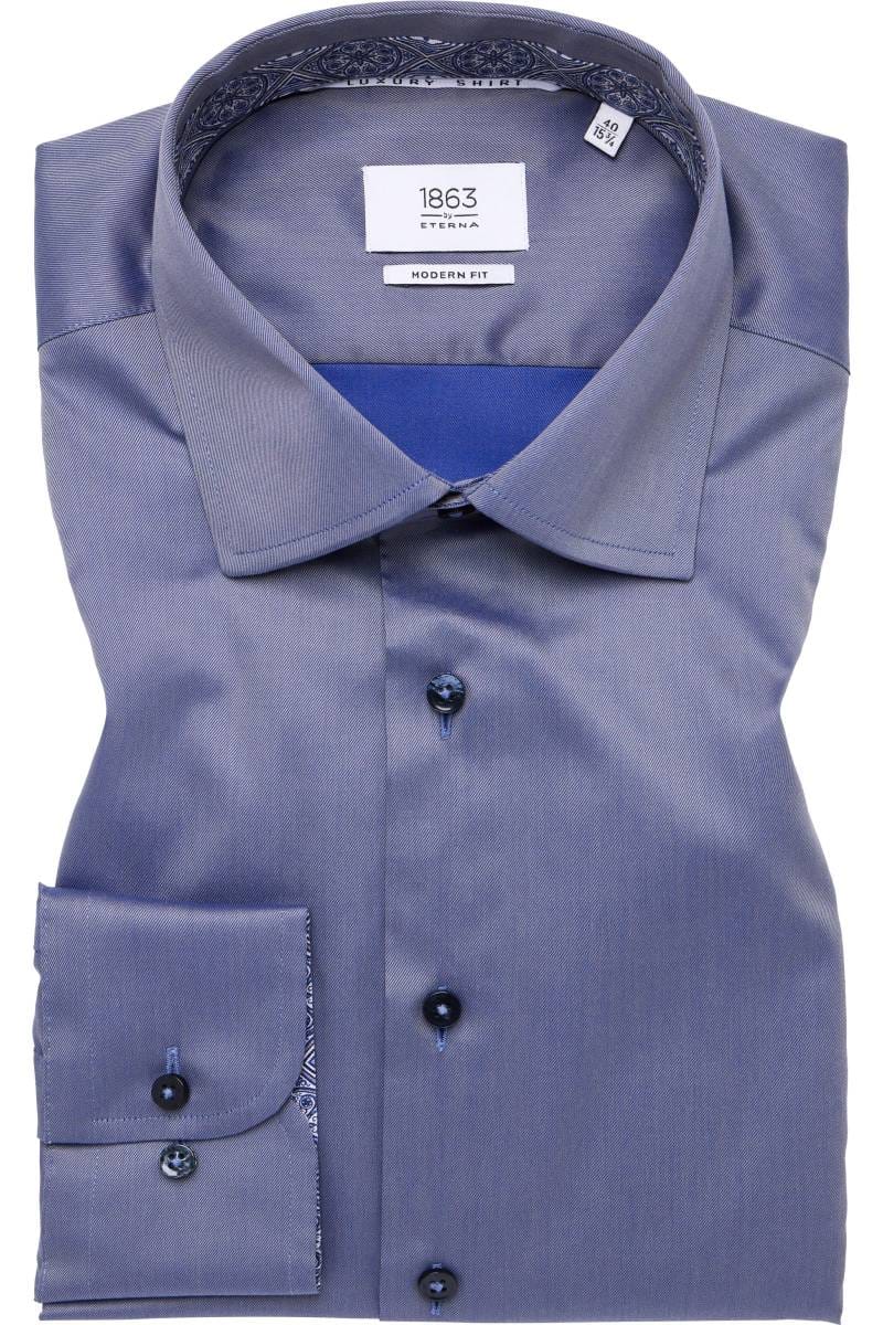 ETERNA 1863 Modern Fit Hemd grau, Einfarbig