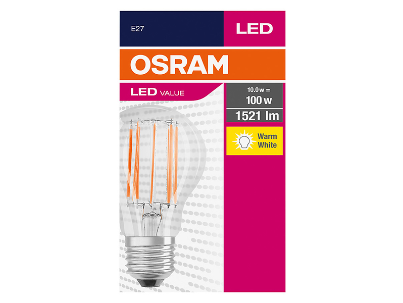 Żarówka LED E27 10W z ciepłą barwą światła