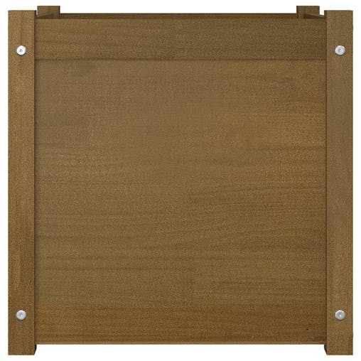 NNEVL Garden Planter Honey Brown 50x50x50 cm Solid Pinewood
