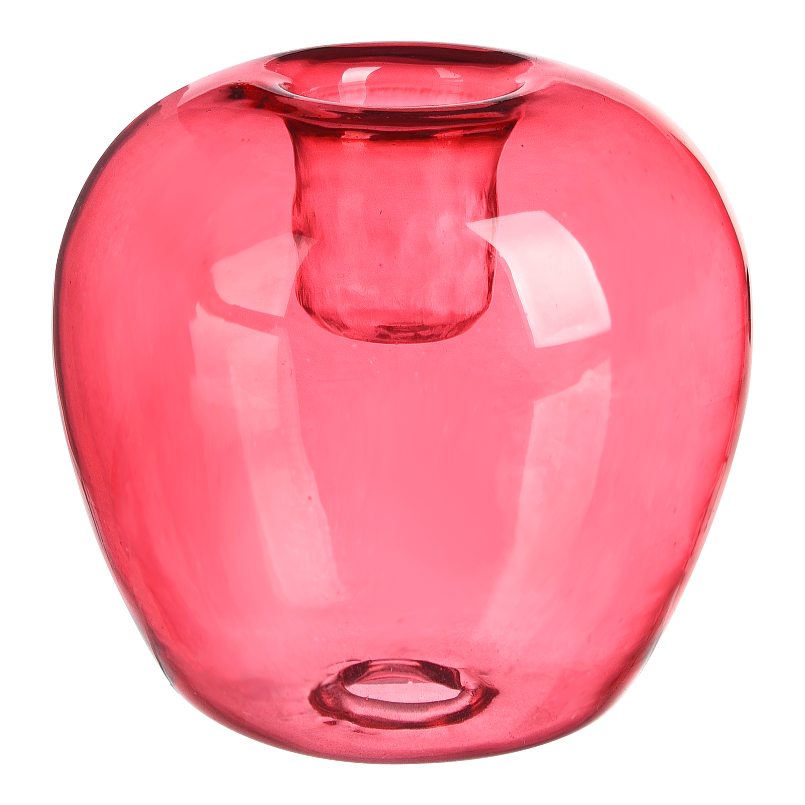 Stabkerzenhalter Pink, ⌀ 8.5 cm, H 80 mm
