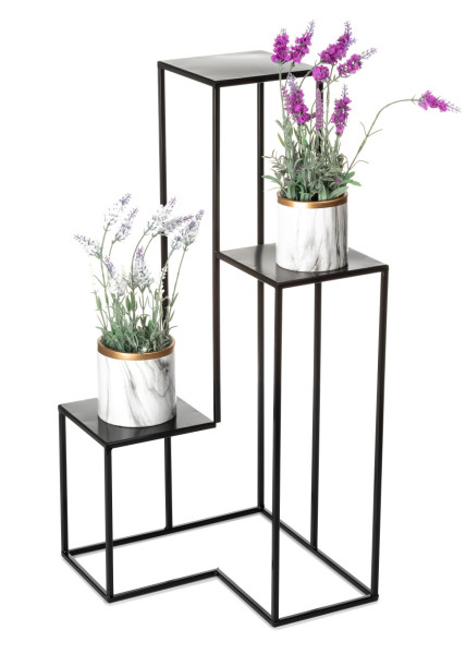 Kwietnik nowoczesny czarny stojak 85 cm LOFT