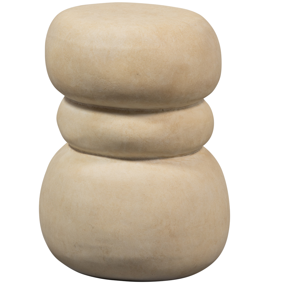 WOOOD bijzettafel Yvo- Fiber Clay - Naturel - 47x37x35