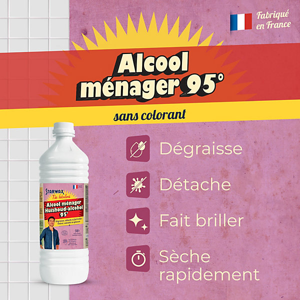 Alcool ménager 1L Starwax The fabulous
