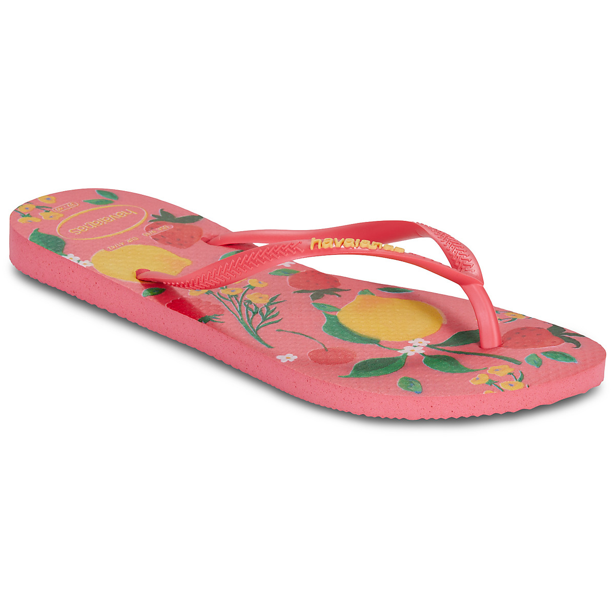 Havaianas - SLIM SUMMER BLISS - Pink / Yellow
