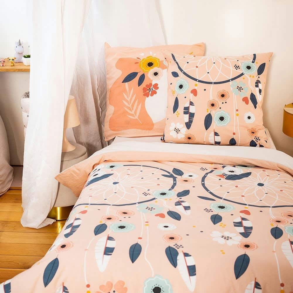 PRUNELLIA - Housse de couette 140x200 + taie