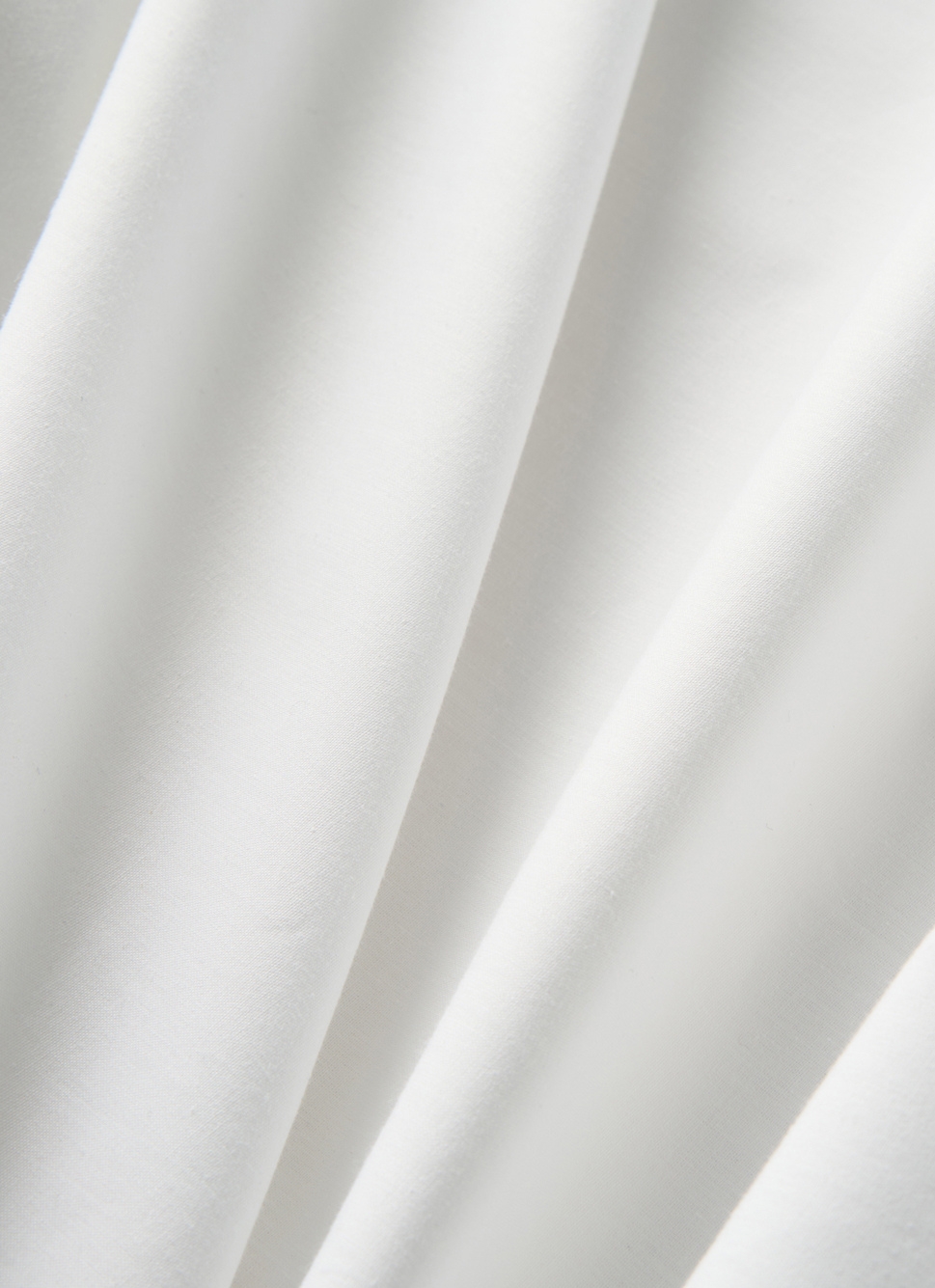 DRAP HOUSSE UNI EN PERCALE DE COTON GRAND BONNET BLANC