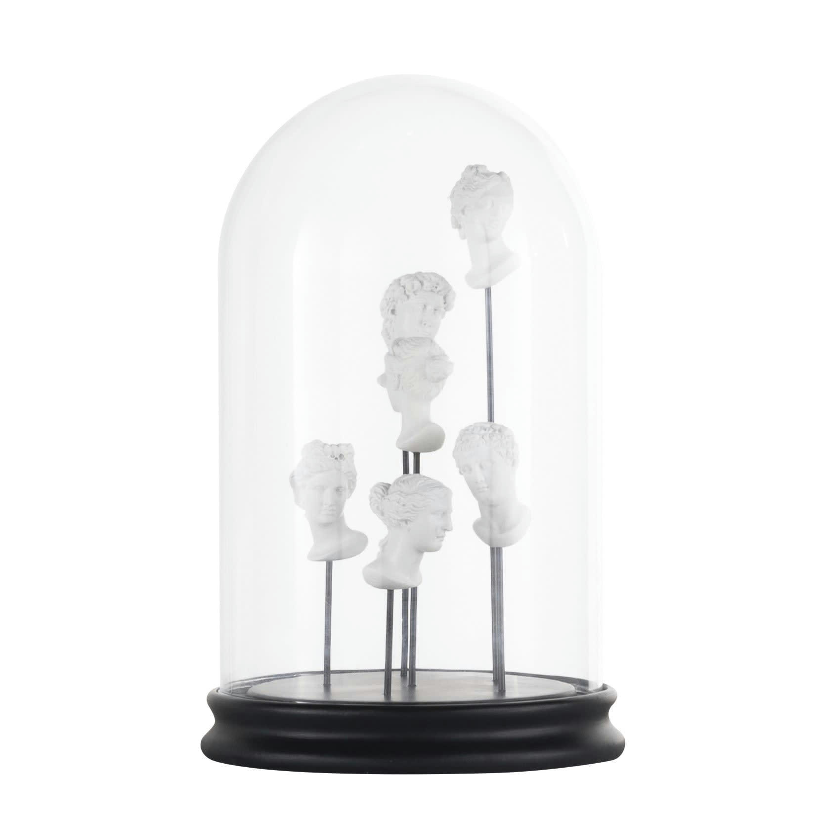 ROMA - Cloche en verre et bustes blancs