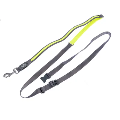 Nomad Tales Spirit USB LED Jogging Lead - Neon Yellow & Grey