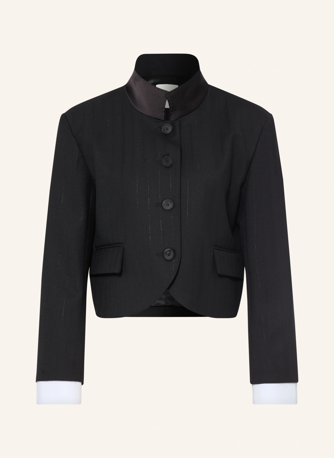 SANDRO Kastenjacke mit Glitzergarn