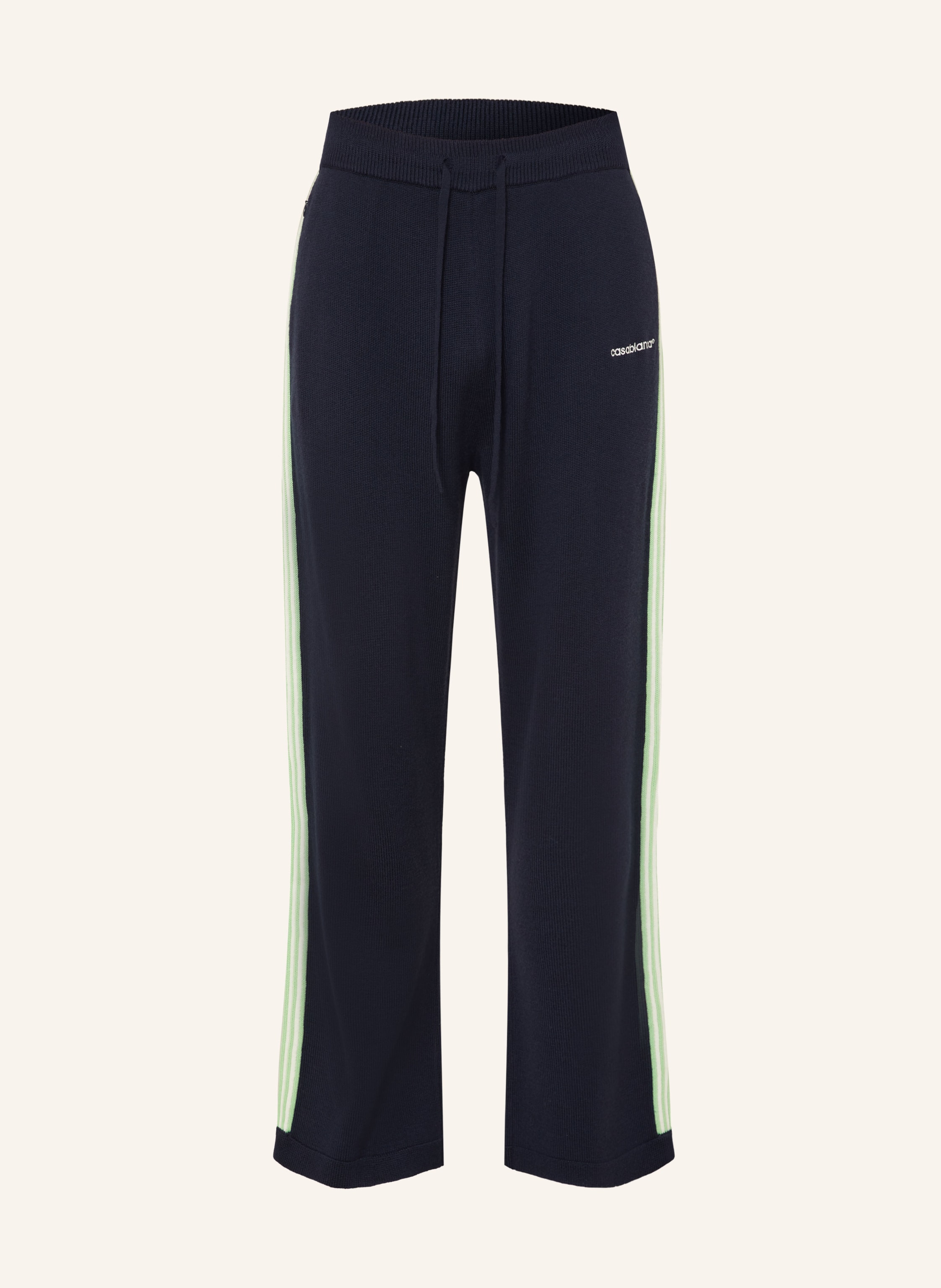 Casablanca Strickhose aus Merinowolle mit Galonstreifen