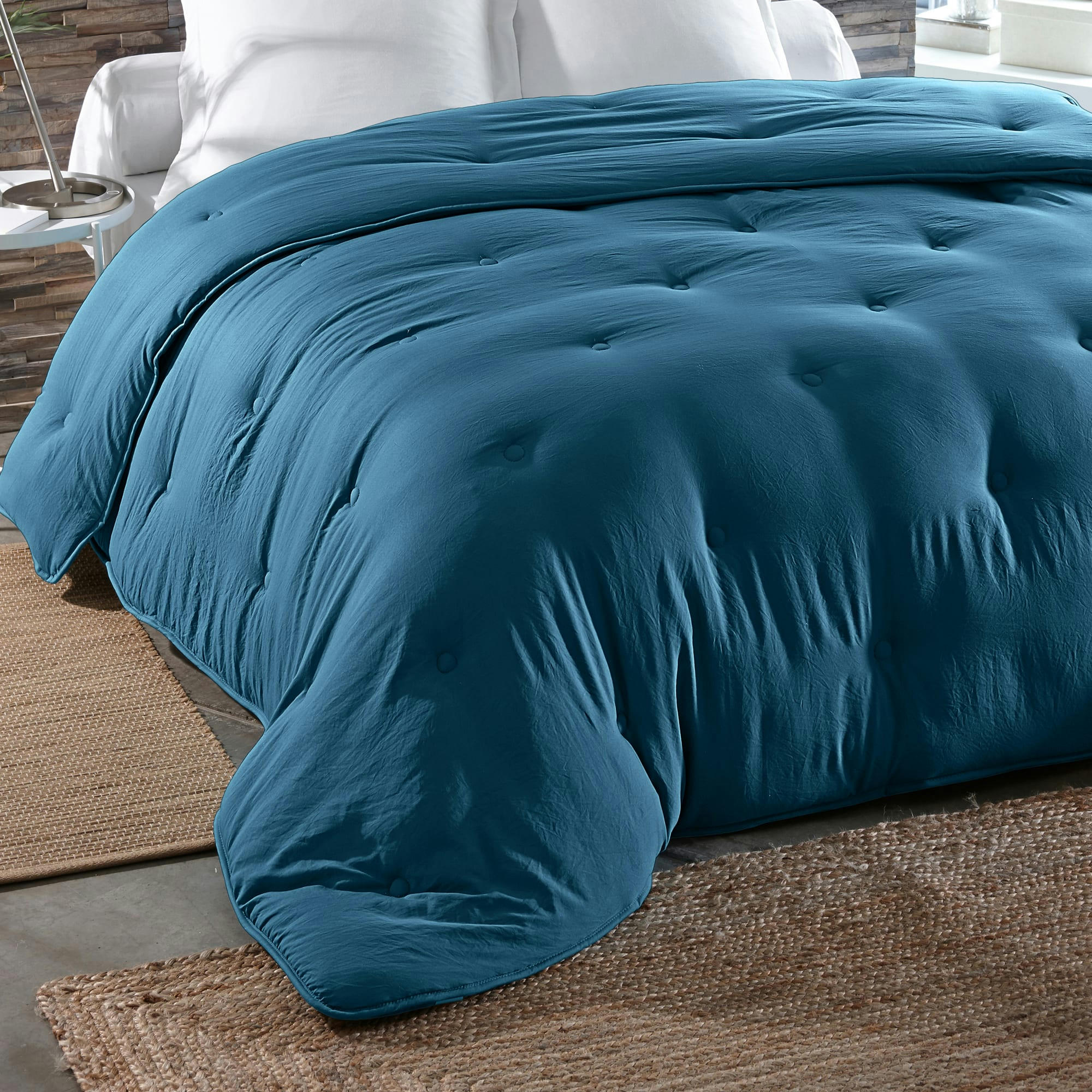 ZEPHYR - Couette 140x200 bleue en polyester 400 g/m²