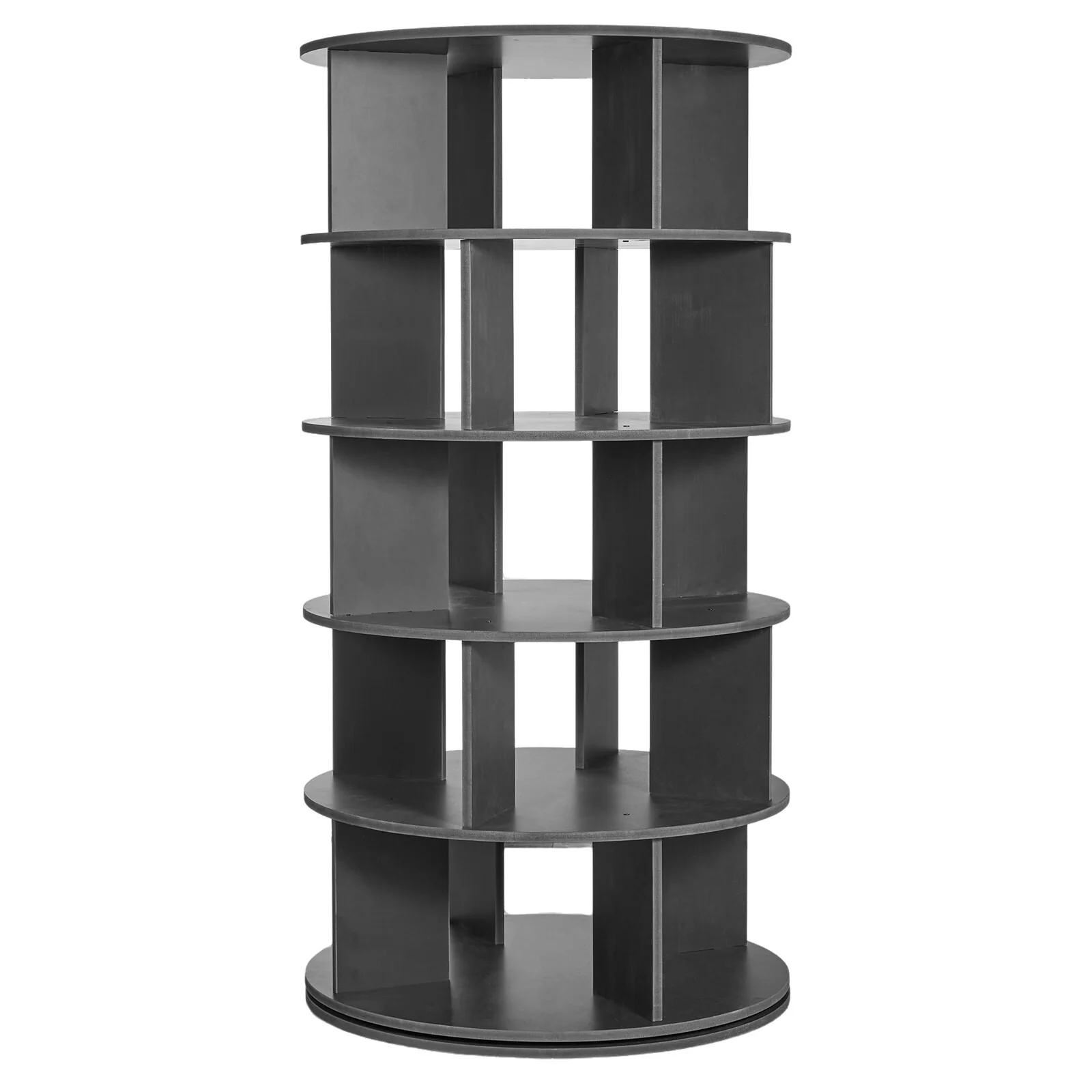5 Tier Rotating Shoe Rack Tower for Closet Entryway Bedroom Storage - 23.6 x 23.6 x 46 in