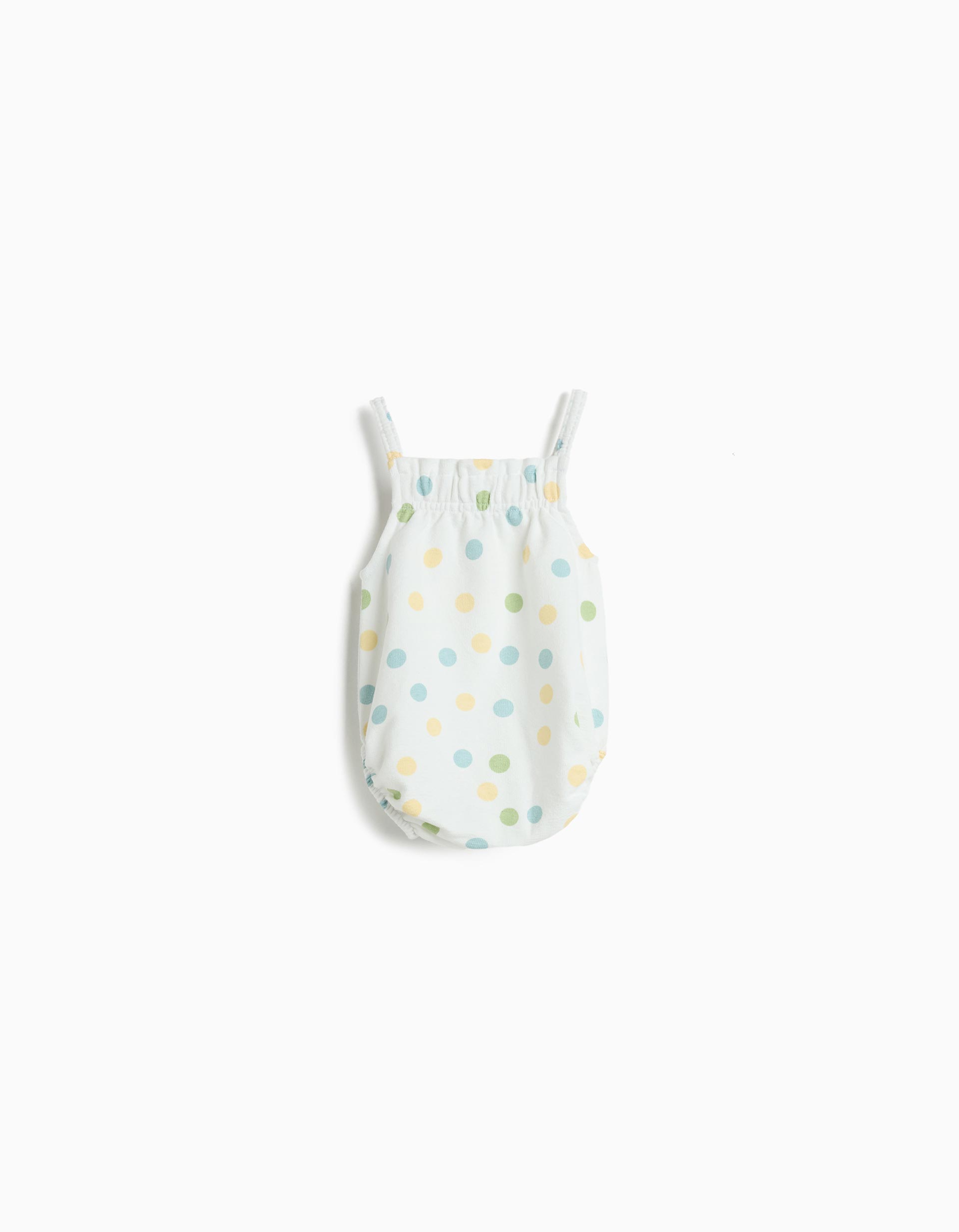 Macacão Estampado, Recém-Nascido, Branco