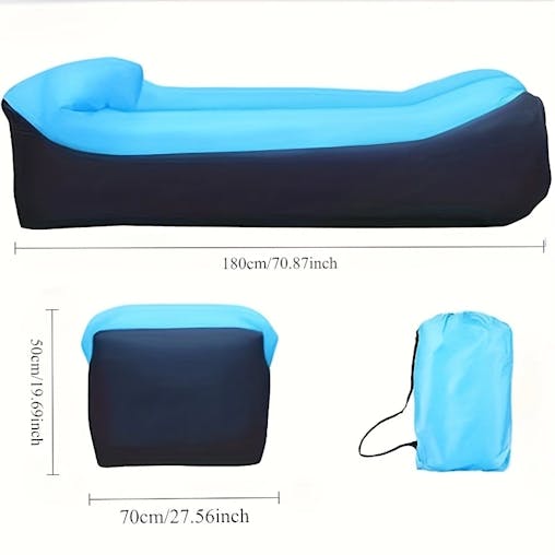 NNETM Inflatable Outdoor Sofa with Pillow for Camping