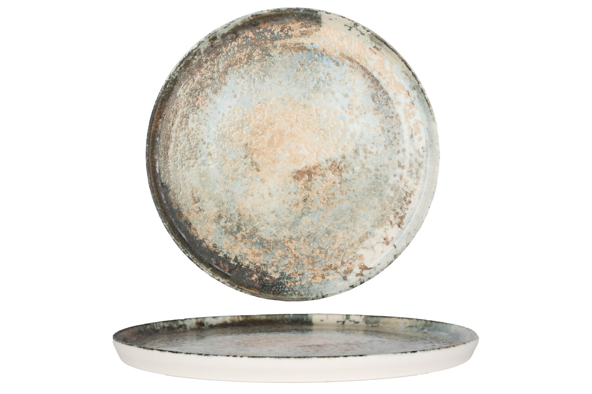 Rinart Dinerbord - Obvara - Porselein - 26 cm - set van 6