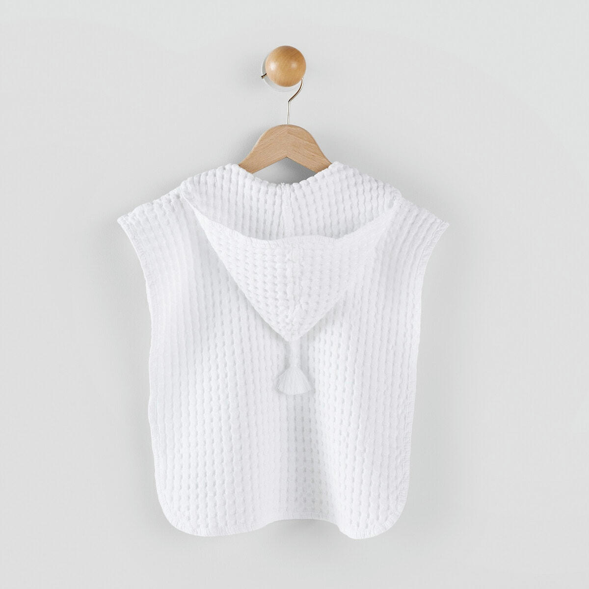 Poncho enfant en coton nid d'abeille, Tifli