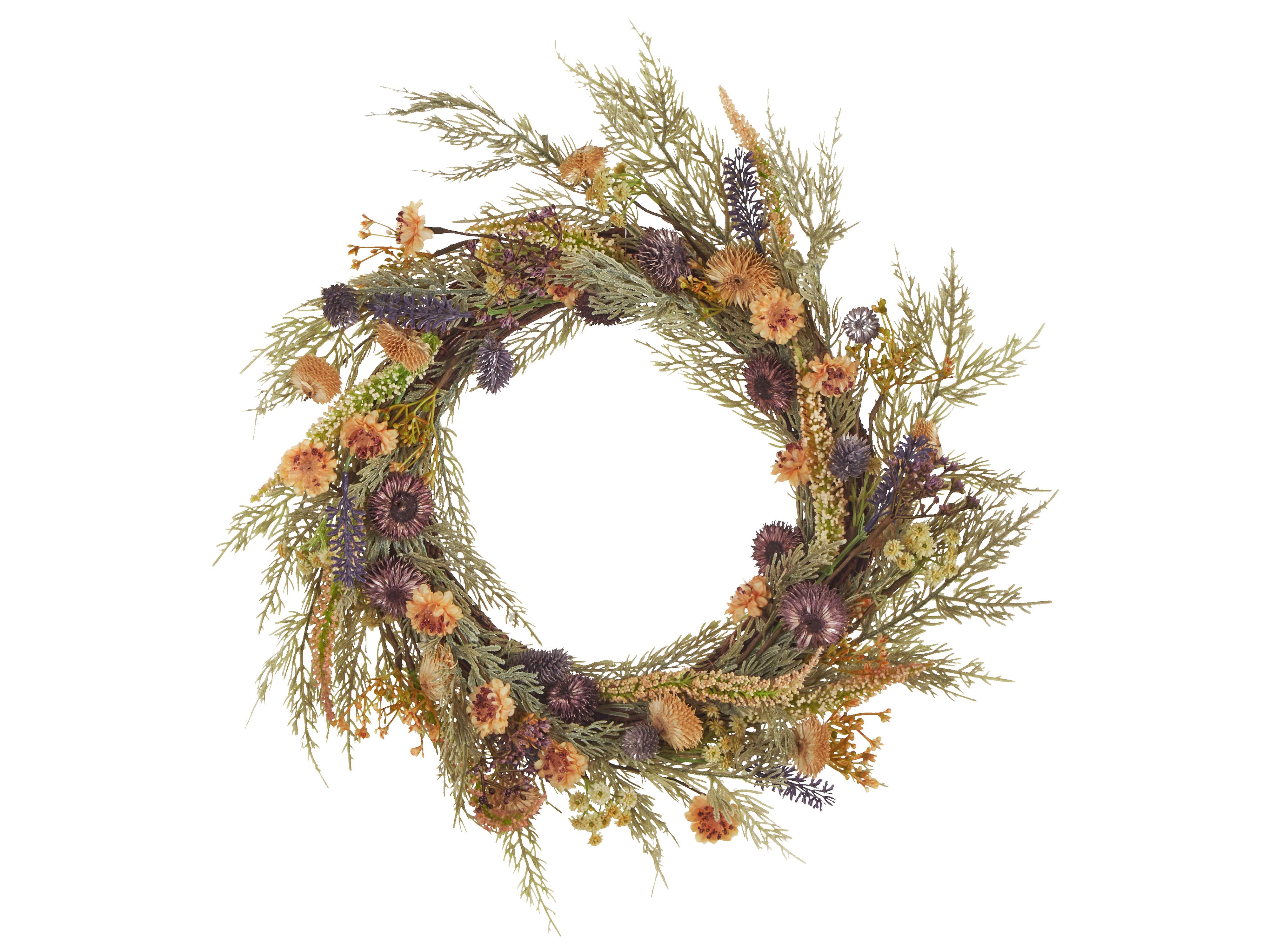Decorative Wreath CAMRUN 45 cm Green
