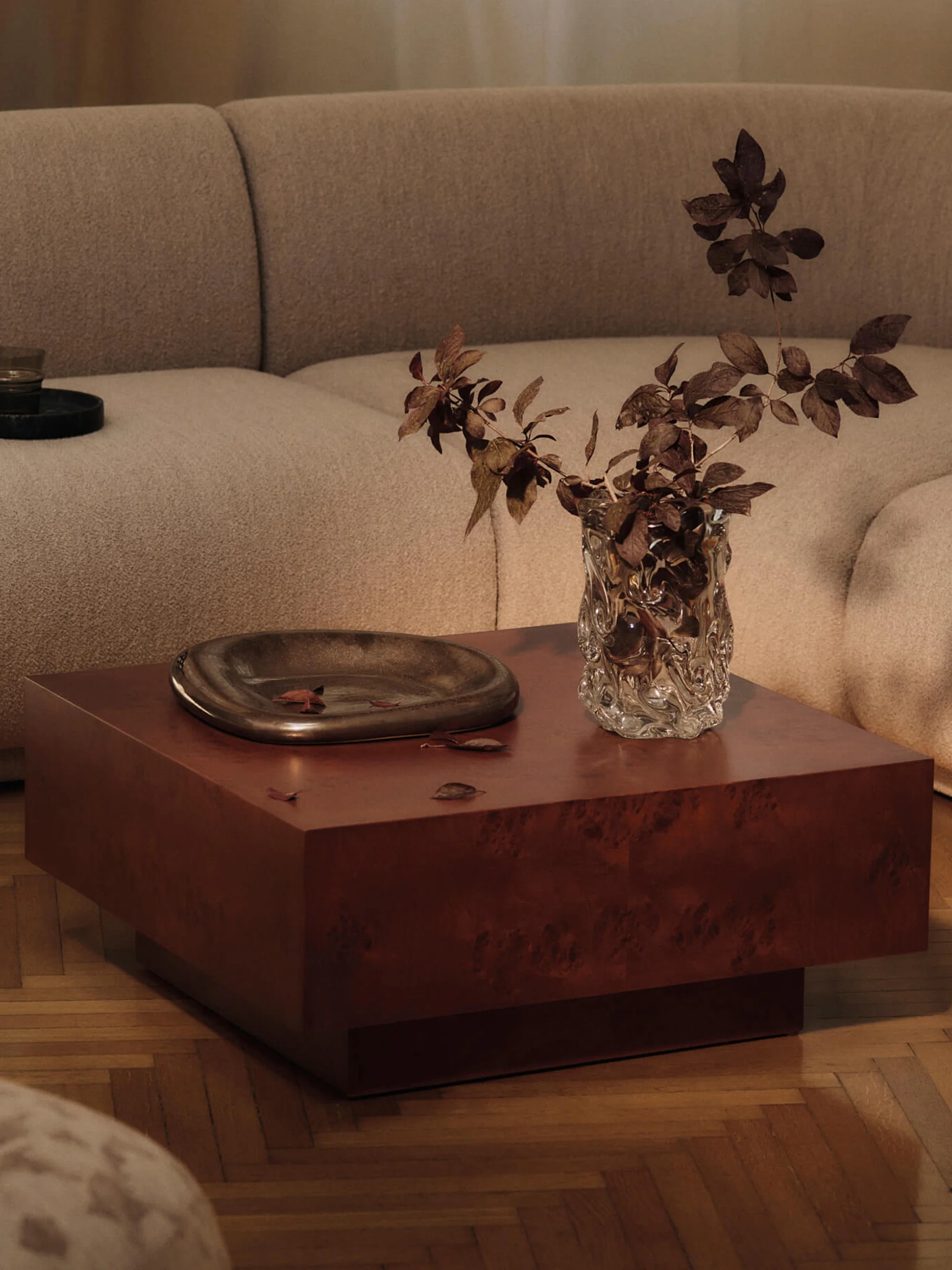 Holz-Couchtisch Burl