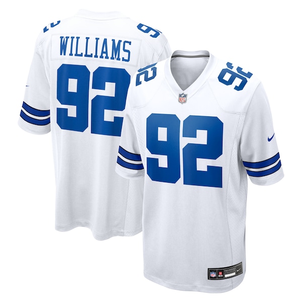 Quinnen Williams Dallas Cowboys Nike Game Jersey - White/Navy