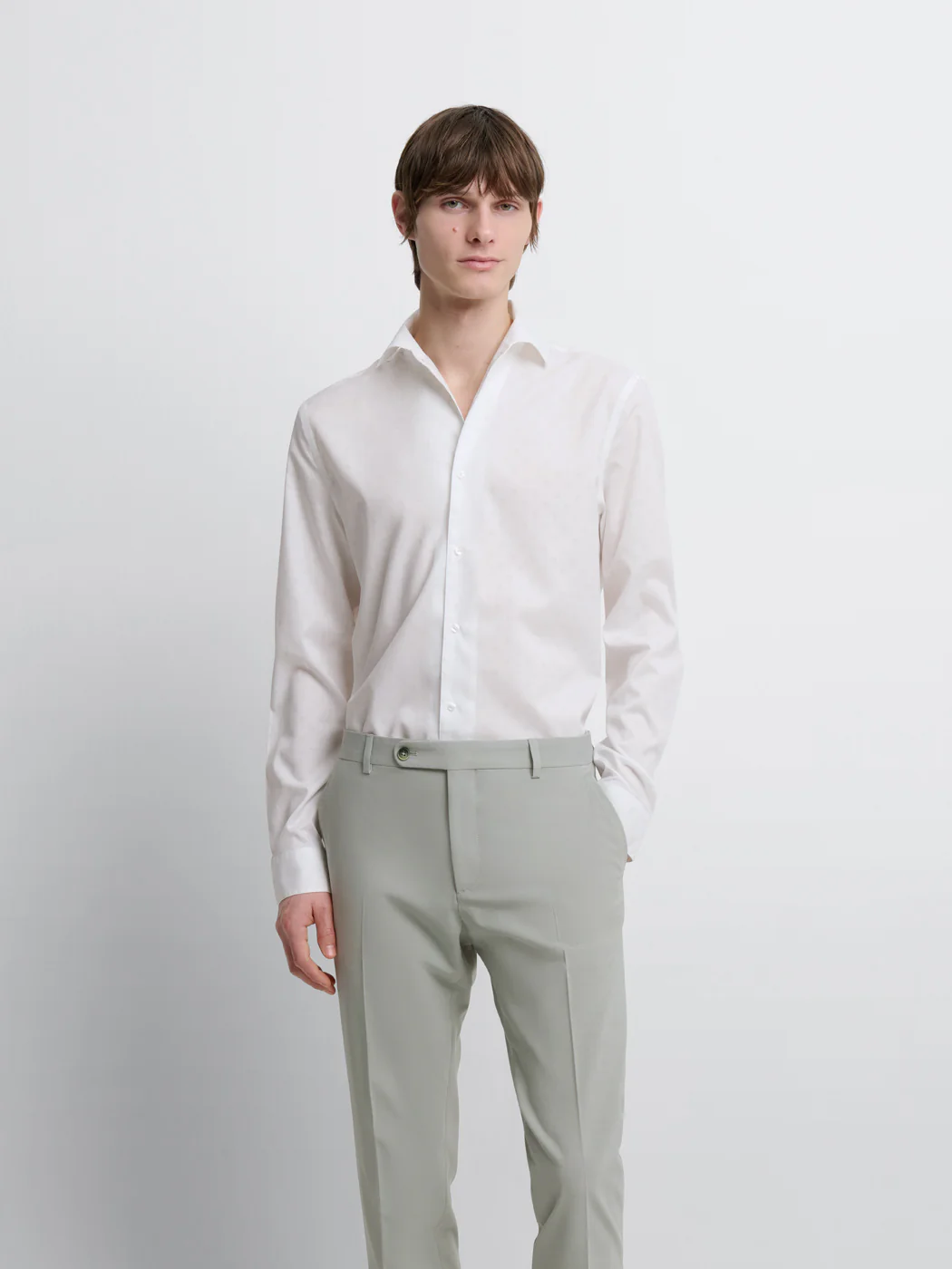 Chemise slim fleurie