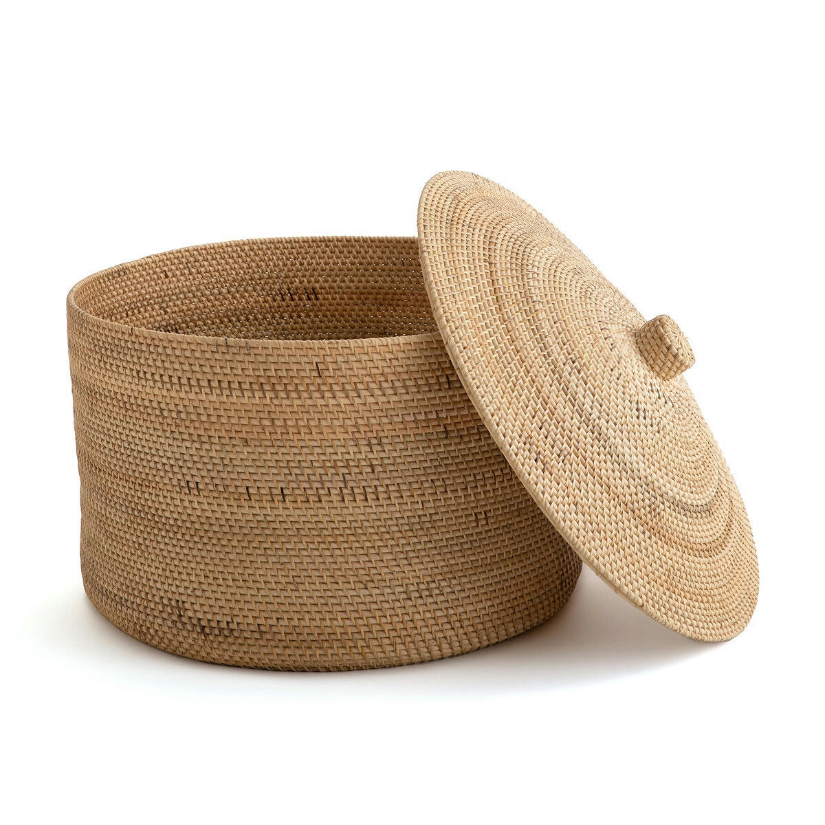 Panier en rotin et bambou tressé, Mirella