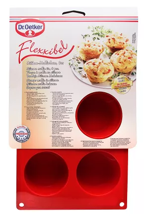 Forma silikonowa na 6 muffinek 30x18 cm Dr.Oetker - Flexxible Love Muffin 11.1266