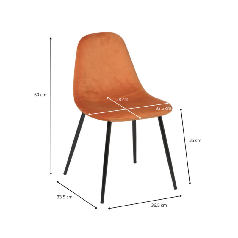 Kinderstoel Ivy - terra - 60x36.5x33.5 cm