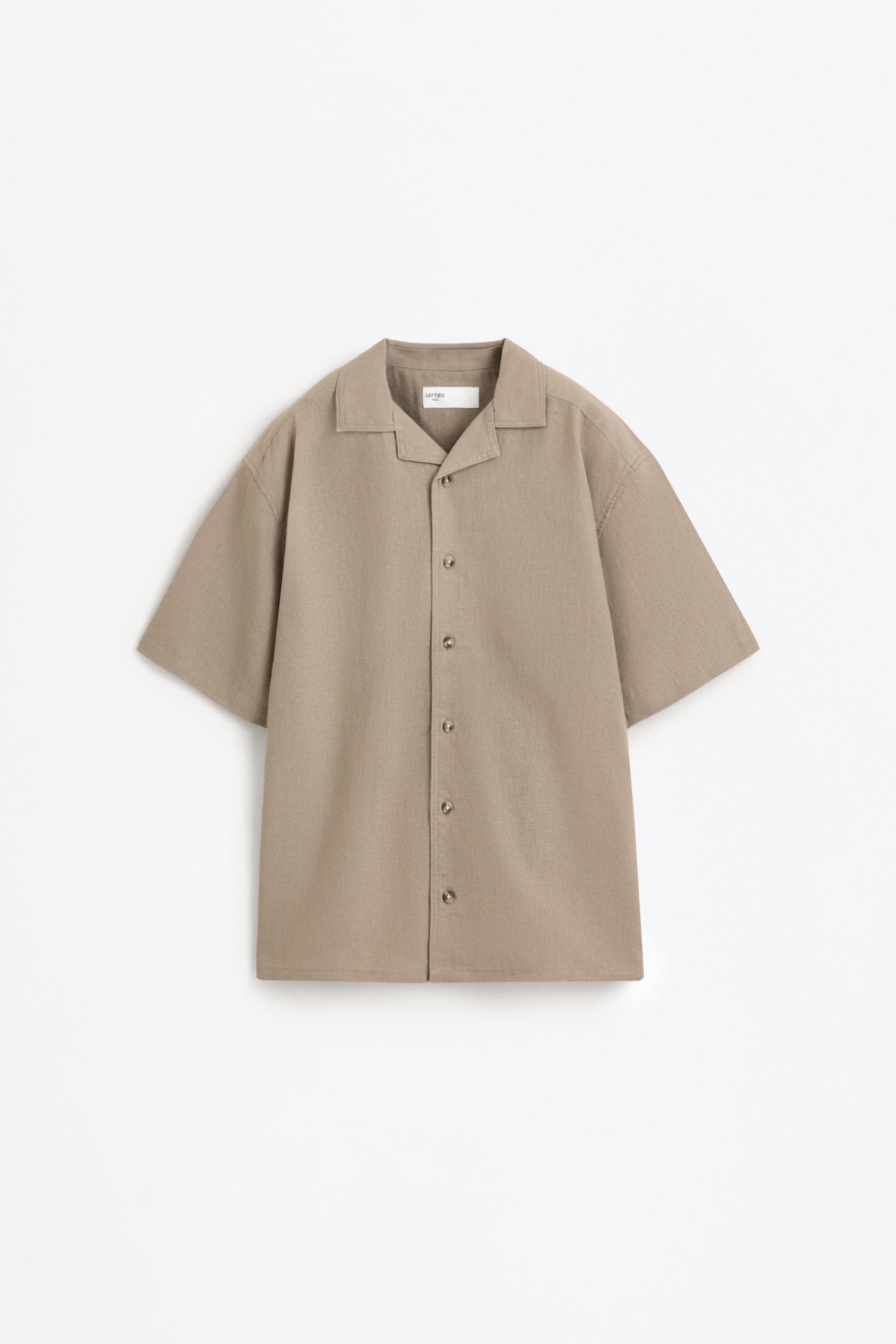 Camisa resort lino - algodón