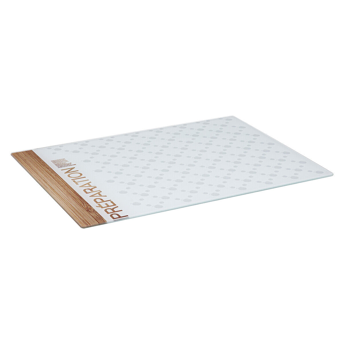 Tábua de cozinha decorada branca 30x40cm