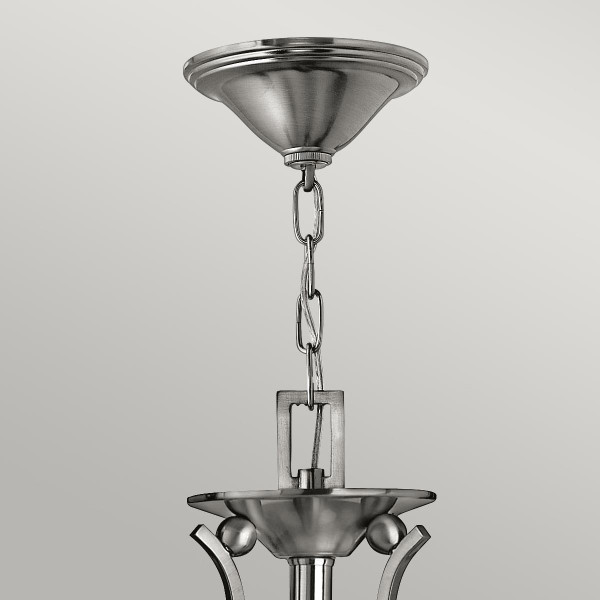 Lampa wisząca szczotkowany nikiel Bolla 3xE27x60W Hinkley