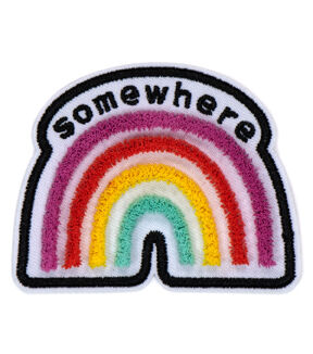 2.5 x 2 Somewhere Over the Rainbow Iron On Patch by hildie & jo