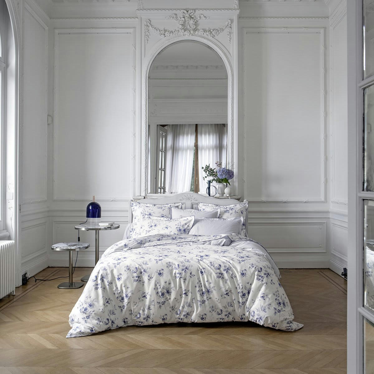 PASSÉ PRÉSENT - Housse de couette coton blanc 200x200 cm