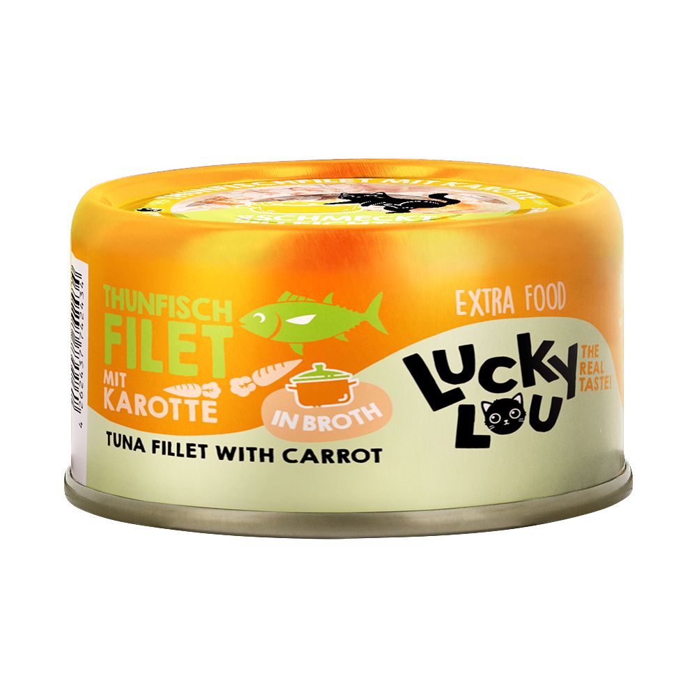 Lucky Lou Extra Food Fillet in Broth 12 x 70g