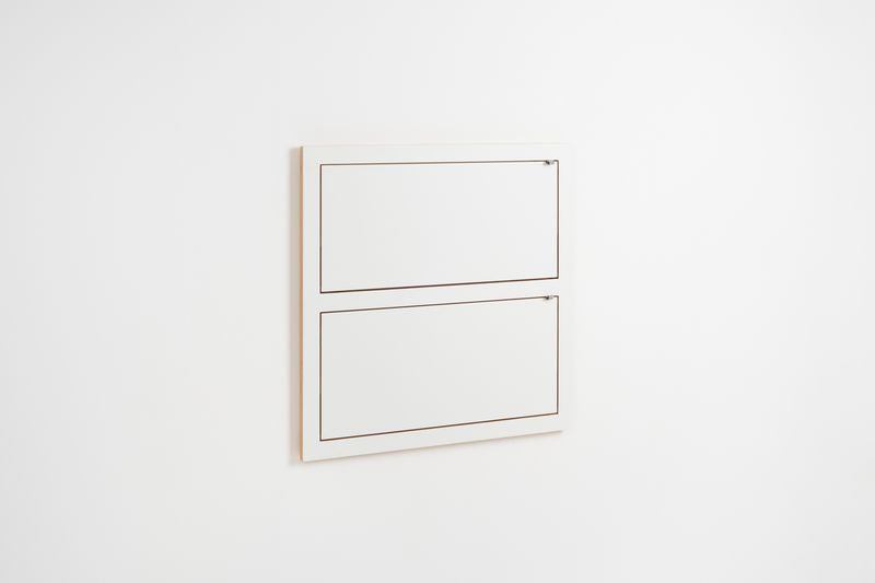 Fläpps plank 80x80-2 - Wit