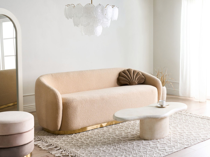 Sofa SIPO Boucle Beżowy dla 2 osób