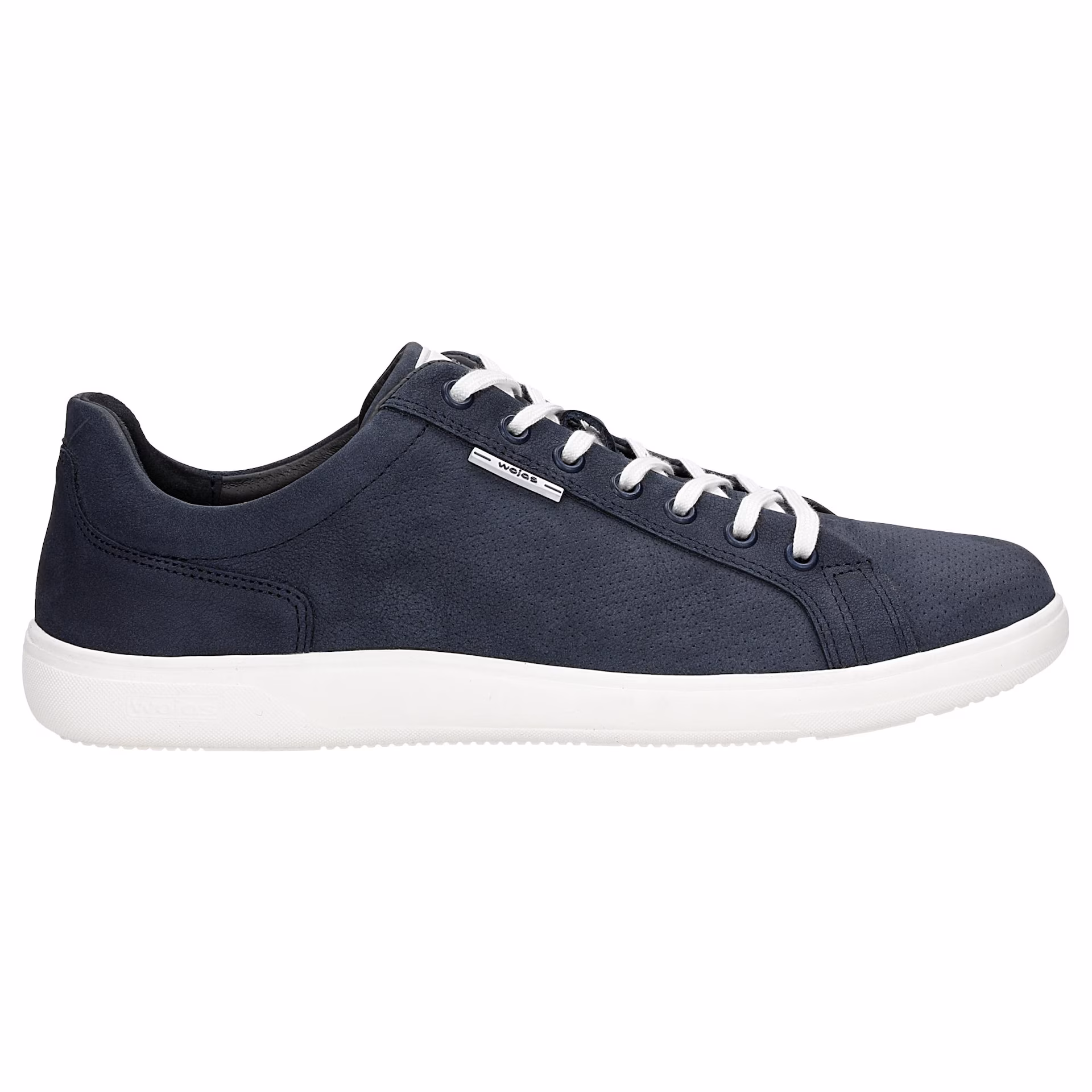 Granatowe sneakersy męskie z nubuku